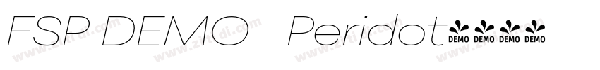 FSP DEMO   Peridot字体转换